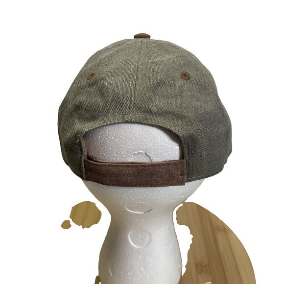 Walt Disney World Parks Brown Baseball Dad Hat Metal Logo Heavy Canvas Khaki - Picture 4 of 9